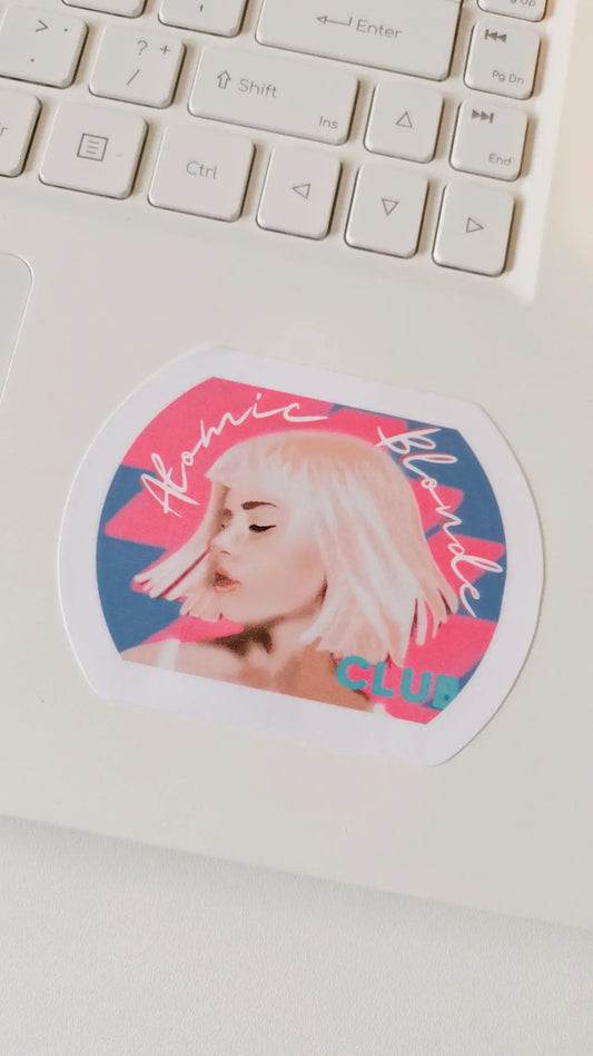 Atomic Blonde Laptop Water Bottle Sticker